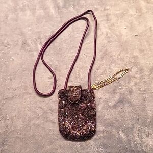 0459. Vintage Liz Claiborne ~ Crossbody Or Handle ~ Beautifully Beaded Purse ~